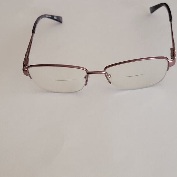 Marchon Eyeglass Frames Tres Jolie 171 601 Blush 54x16x135 Half Rim - Picture 13 of 15